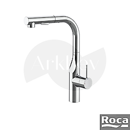 Roca Glera Döner "L" Borulu Pull Out Spiralli Eviye/Mutfak Bataryası - Krom / Fonksiyonlu Elcik / Cold Start A5A854DC00