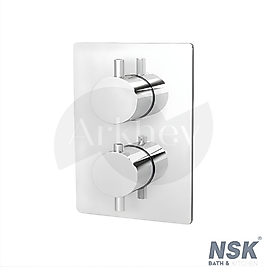 NSK Terra Ankastre Termostatik Banyo Bataryası - Krom / 3 Yönlü / Sıva Altı İç Set Grubu Dahil N2141002