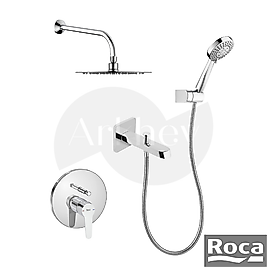 Roca Estreia Eco 5'li Pack Ankastre Banyo Batarya Seti - Krom A5D257EC0K