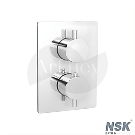 NSK Terra Ankastre Termostatik Banyo Bataryası - Krom / 2 Yönlü / Sıva Altı İç Set Grubu Dahil N2141102