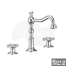 Roca Carmen 3 Delikli Lavabo Bataryası - Krom / Aç-Kapa Salmatra A5A444BC00