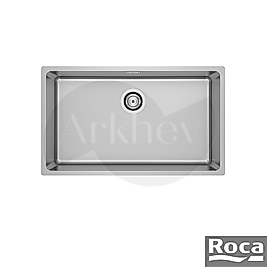 Roca Roma Tek Gözlü Çelik Eviye 700x400mm - Paslanmaz Çelik / Tezgah Altı veya Tezgah Üstü Montaja Uygun A870P10700