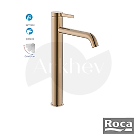 Roca Ona Yüksek Çanak Lavabo Bataryası - Rose Gold / Cold Start / Click Clack Süzgeçli A5A349ERG0