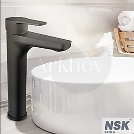 NSK Alora Pro Yüksek Çanak Lavabo Bataryası - Mat Siyah N3016429