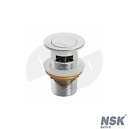 NSK Click Clack-Pop Up-Bas Aç Lavabo Süzgeci - Krom / Taşma Delikli N201048002