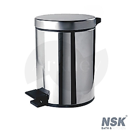 NSK Nobia Pedallı Çöp Kovası - Parlak Paslanmaz / 12 LT - N1093902