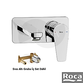 Roca Atlas Ankastre Lavabo Batarya Seti - Krom / İç Set Dahil ARKHEV0011