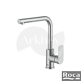 Roca Cala Döner "L" Borulu Eviye Bataryası - Krom / Cold-Start A5A836EC00