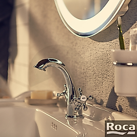 Roca Carmen Lavabo Bataryası - Krom / Aç-Kapa Sıcak Soğuk Ayrı Kumandalı A5A3A4BC00