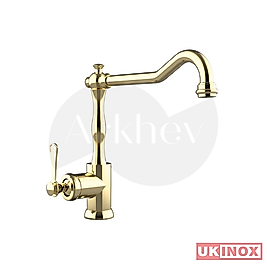 Ukinox Rubato Döner Borulu Klasik Eviye/Mutfak Bataryası - PVD Altın N2067519