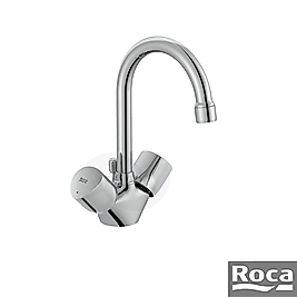 Roca Brava Kuğu Lavabo Bataryası - Krom / Sifon Kumandalı A5A368EC00