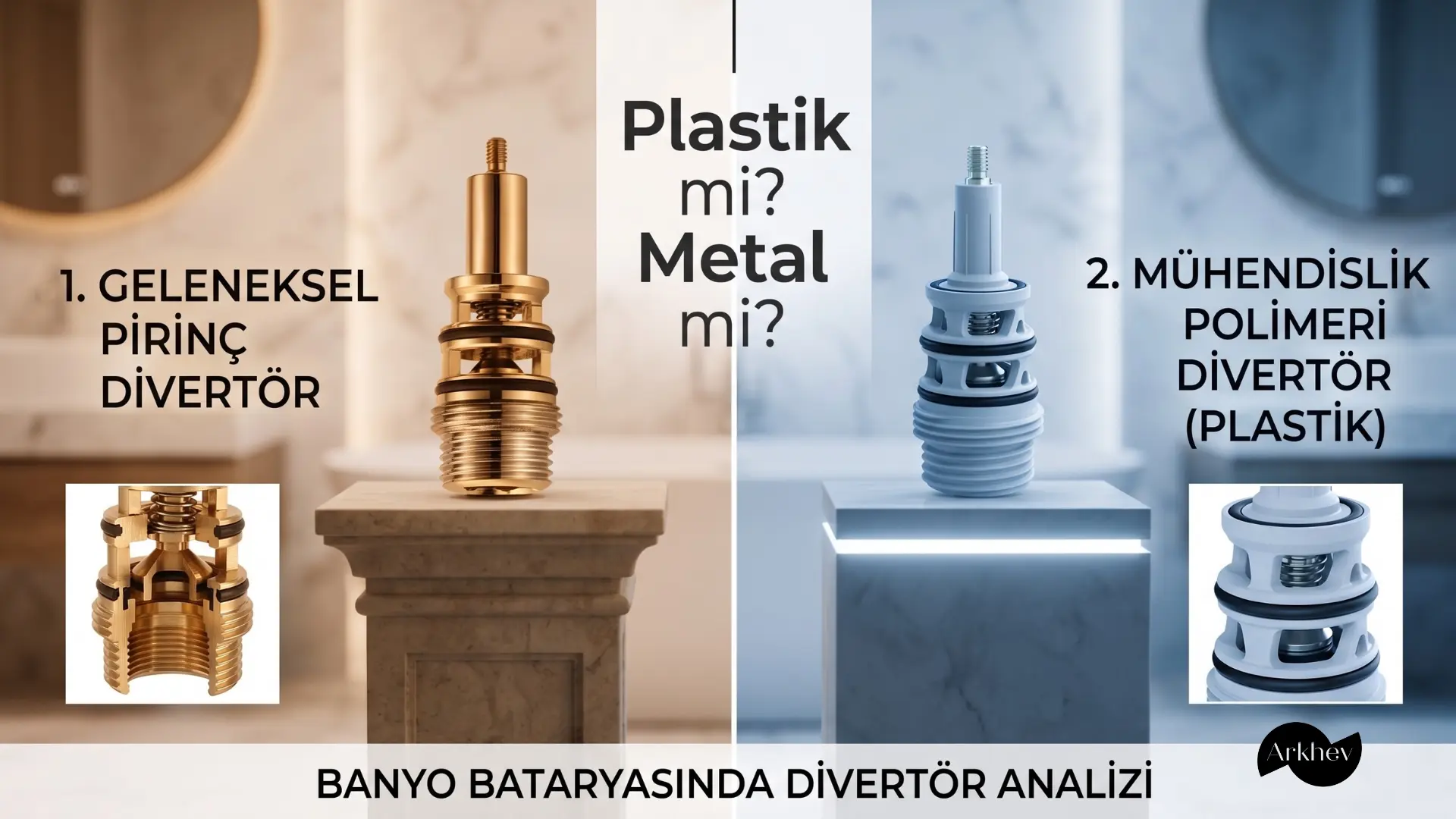 Banyo Bataryasında Plastik Divertör Bir Kusur mu, Yoksa Mühendislik Harikası mı?